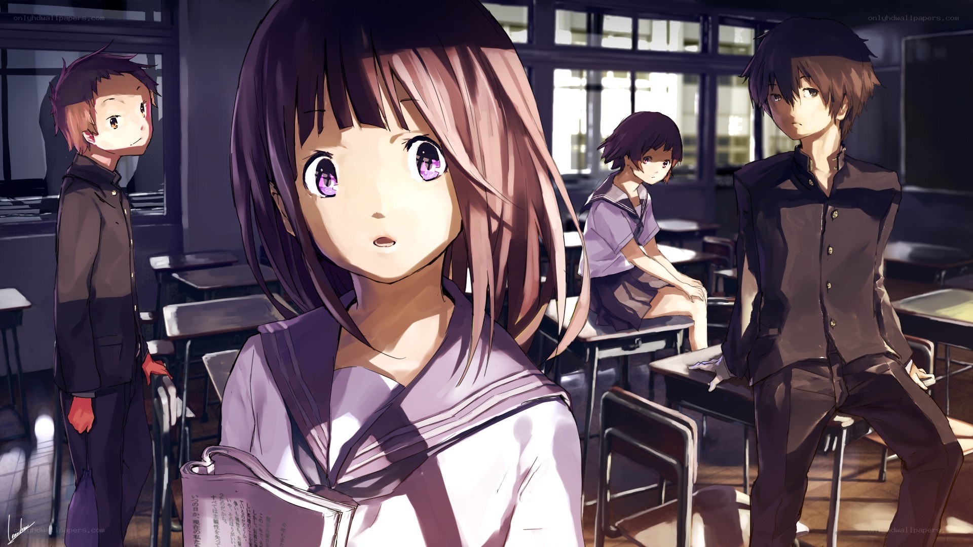 Students in a classroom