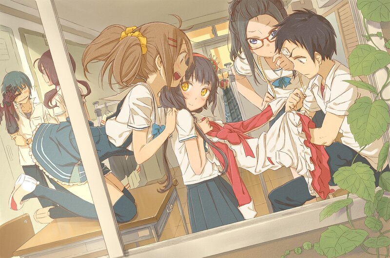 Students in a classroom