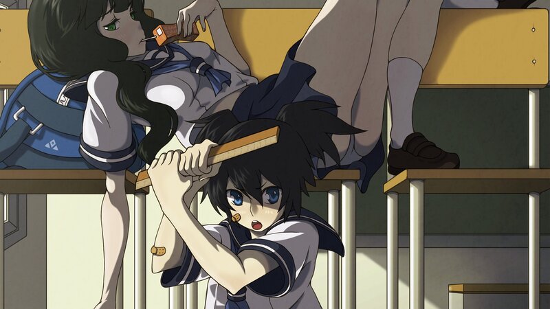 Students in a classroom scene