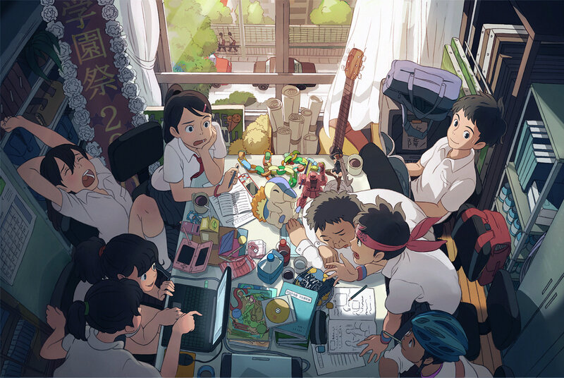 Students in a Classroom — White