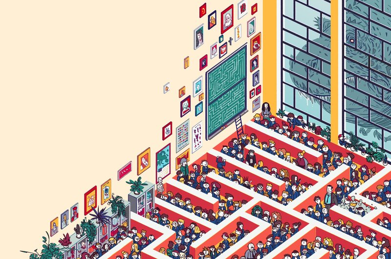 Students in a Maze