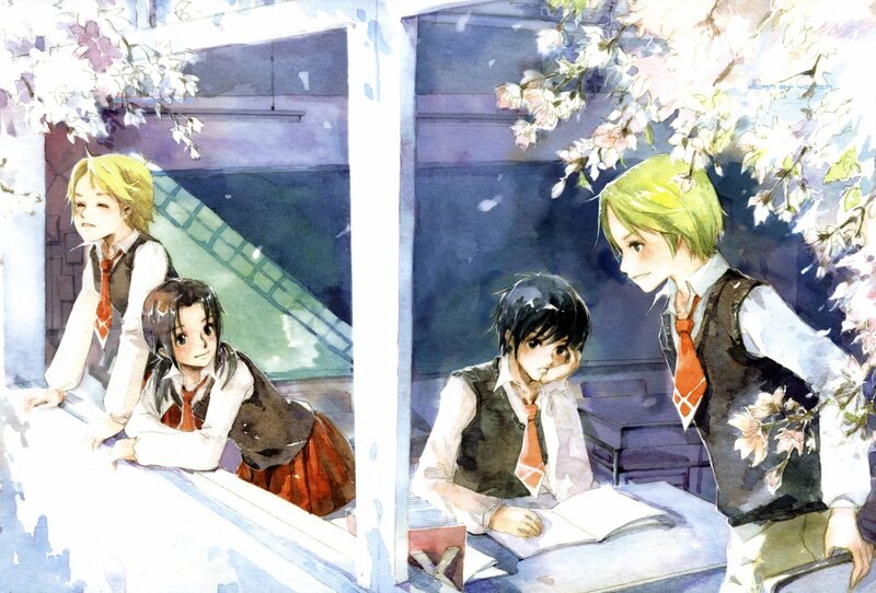 Students in a school setting