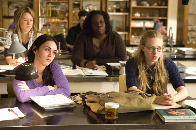 Students in a science lab