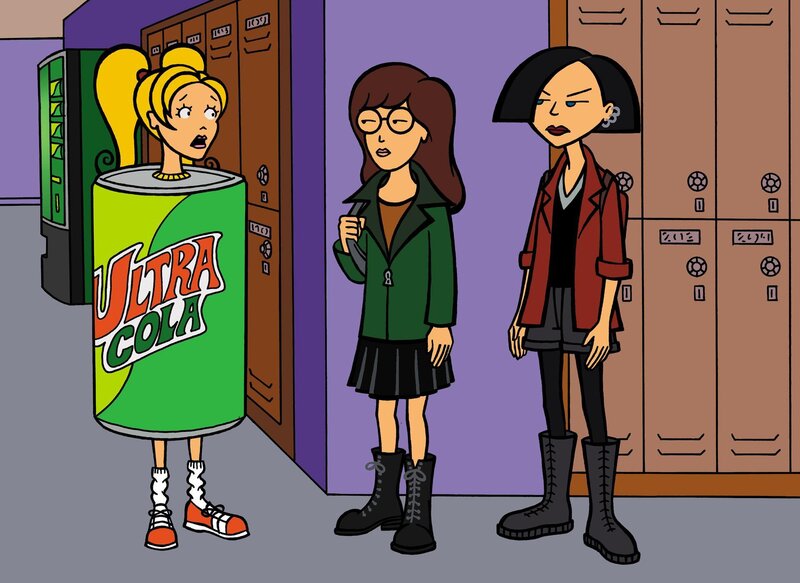 students in school hallway
