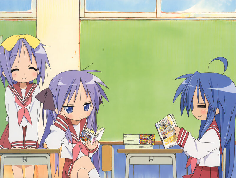 Students reading in a classroom