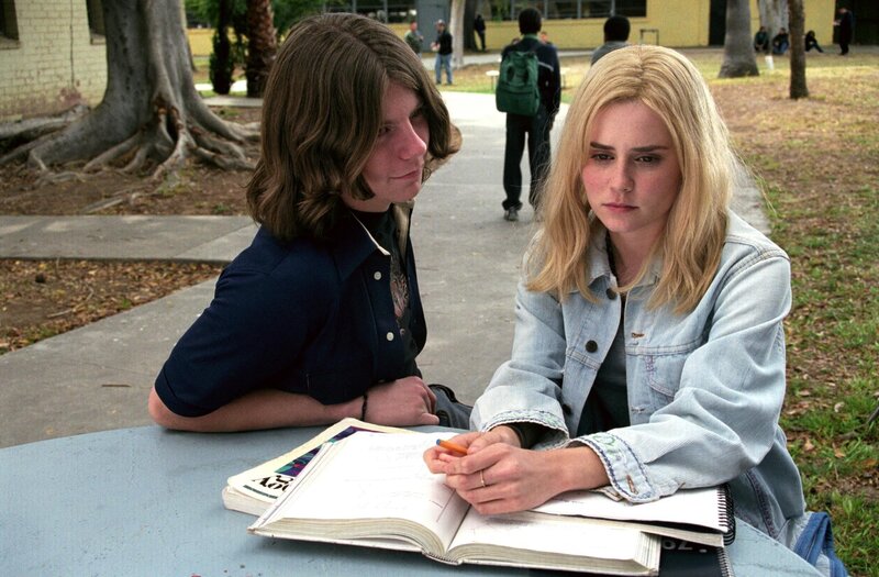 Students studying outdoors