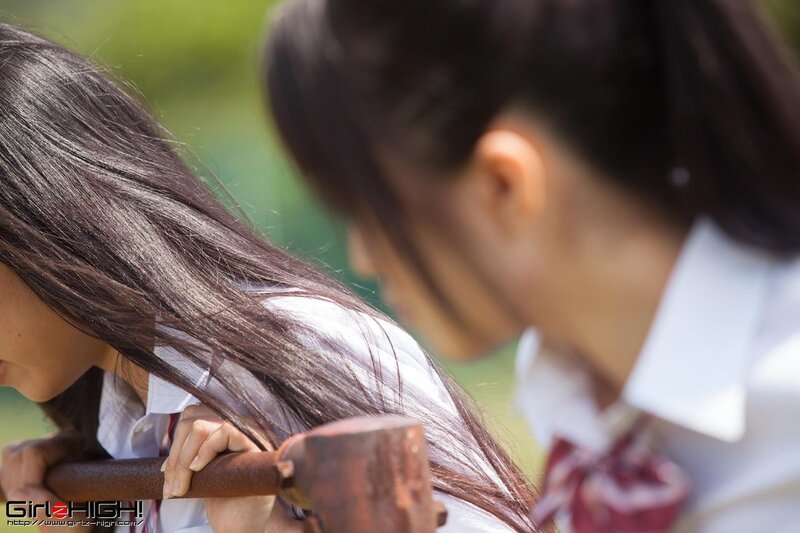 Students with a hammer