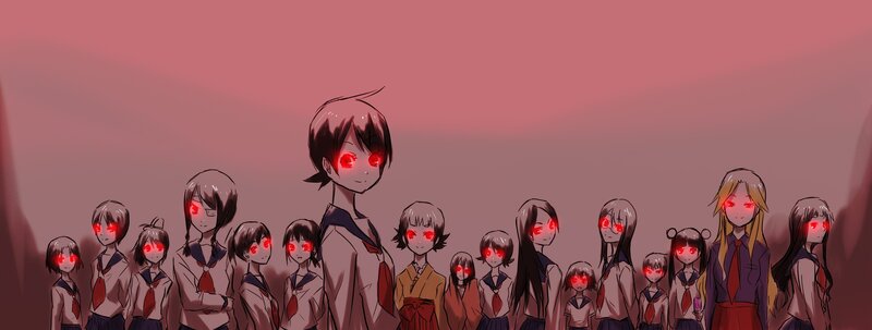students with red eyes