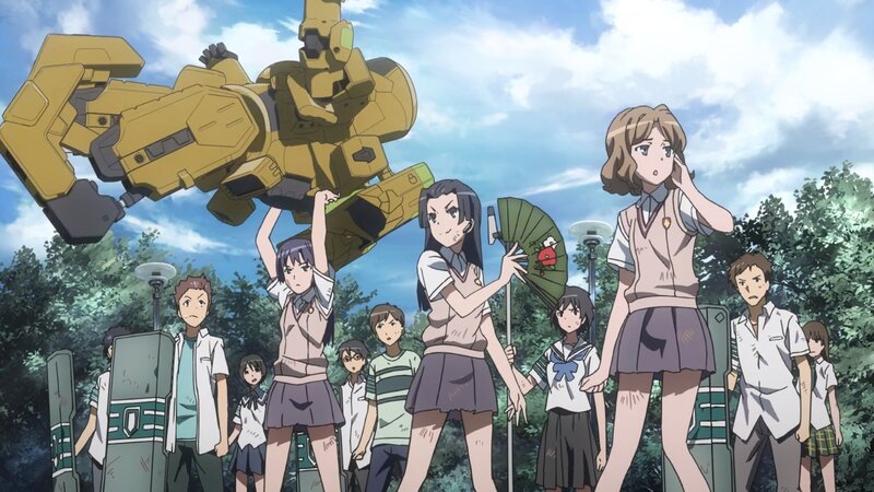 Students with Robot