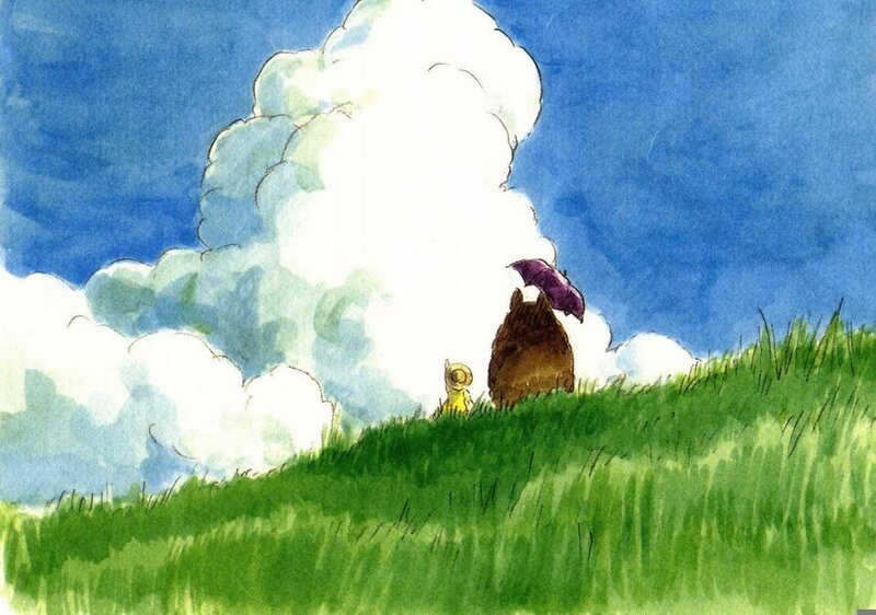 Studio Ghibli landscape scene