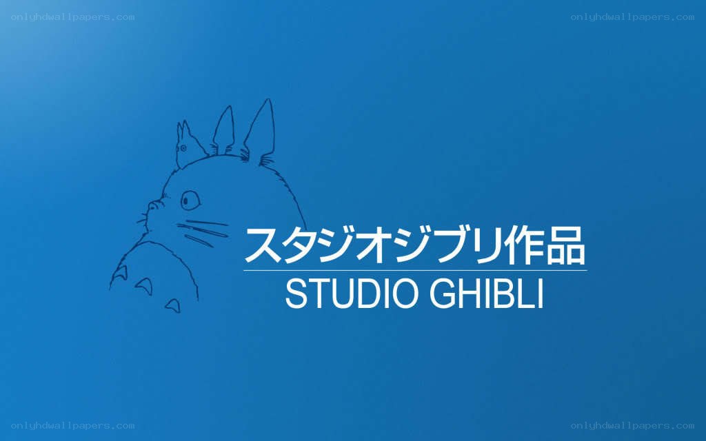Studio Ghibli logo with Totoro