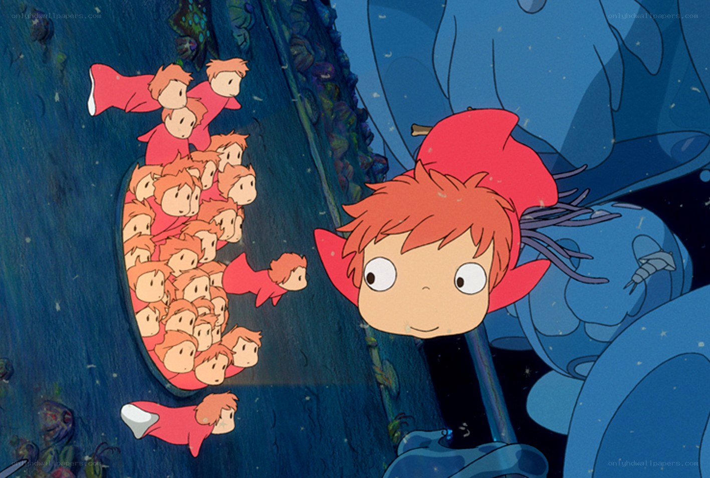 Studio Ghibli underwater scene