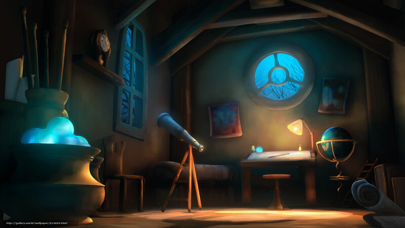 Study Room at Night