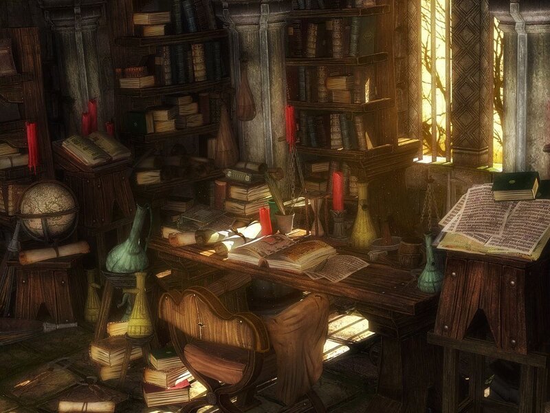 Study with Books and Globe — Brown