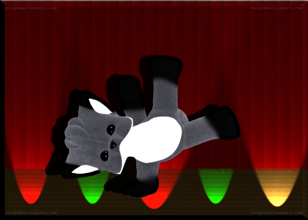 stuffed animal on stage