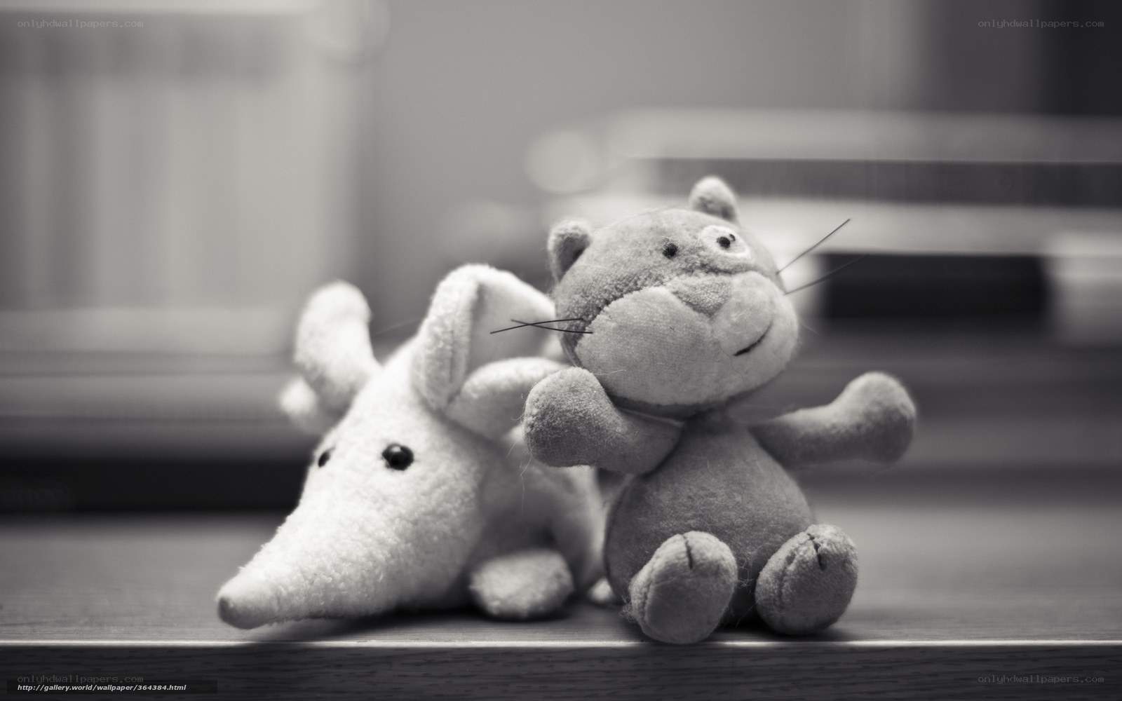 stuffed animals on a shelf
