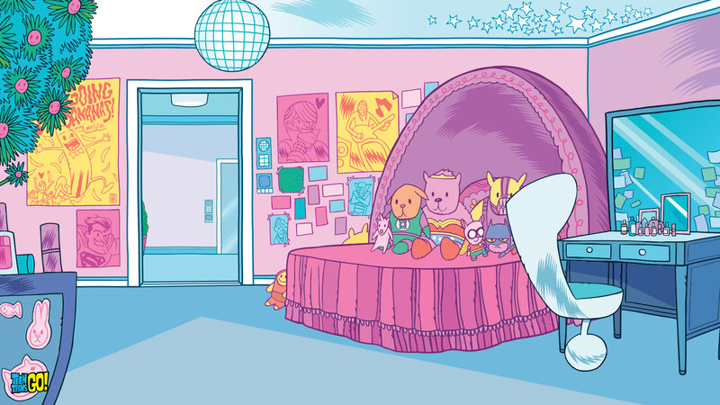 Stuffed Animals on Bed