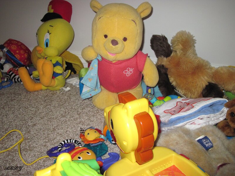 Stuffed Animals on Carpet