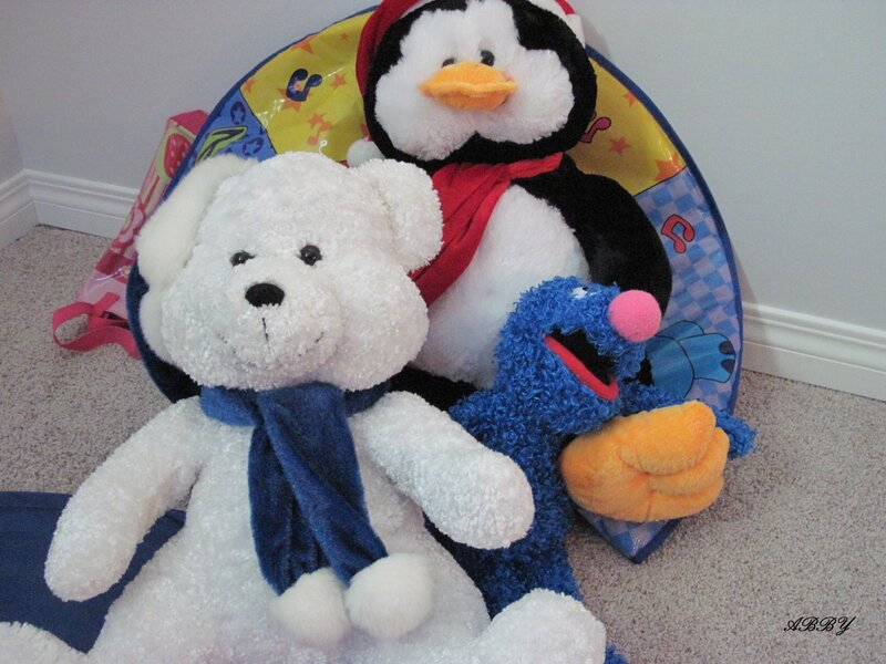 Stuffed Animals on Floor