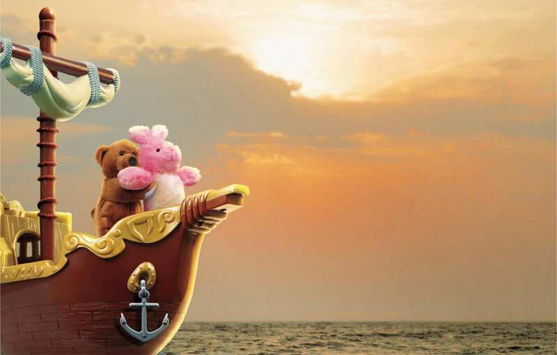 Stuffed Animals on Ship