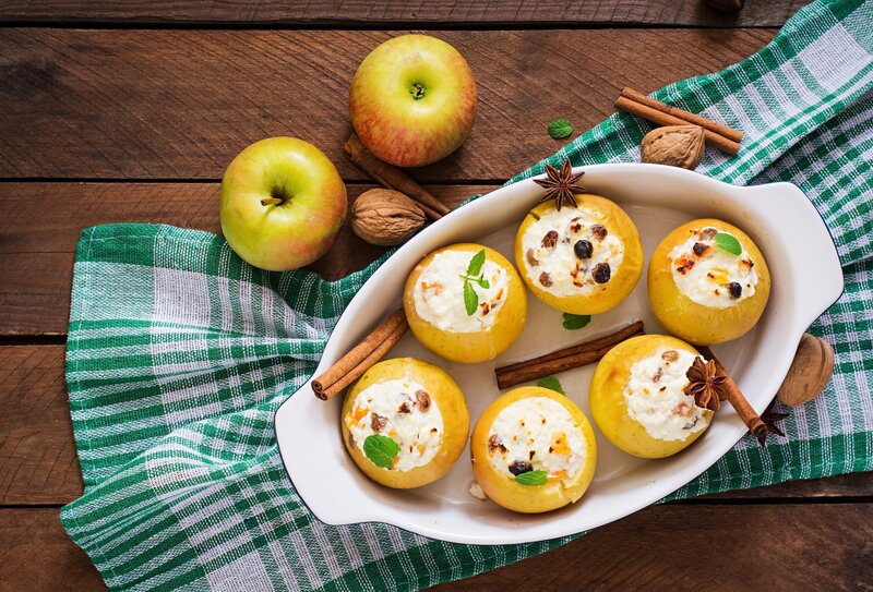 Stuffed Baked Apples — Green