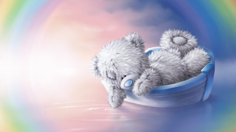 Stuffed Bear in Boat