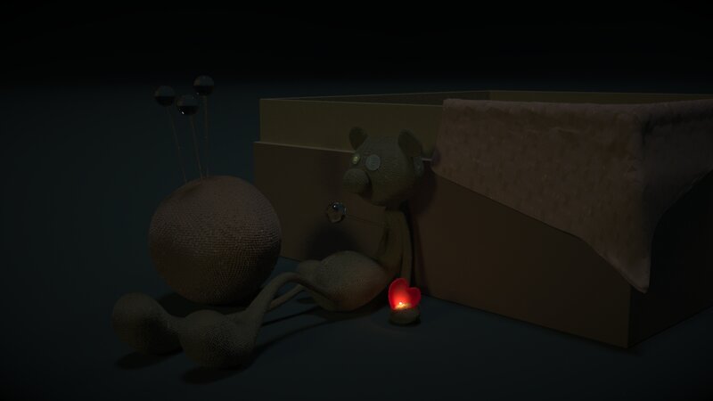 Stuffed Bear in Box