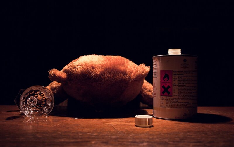 Stuffed Bear on Table