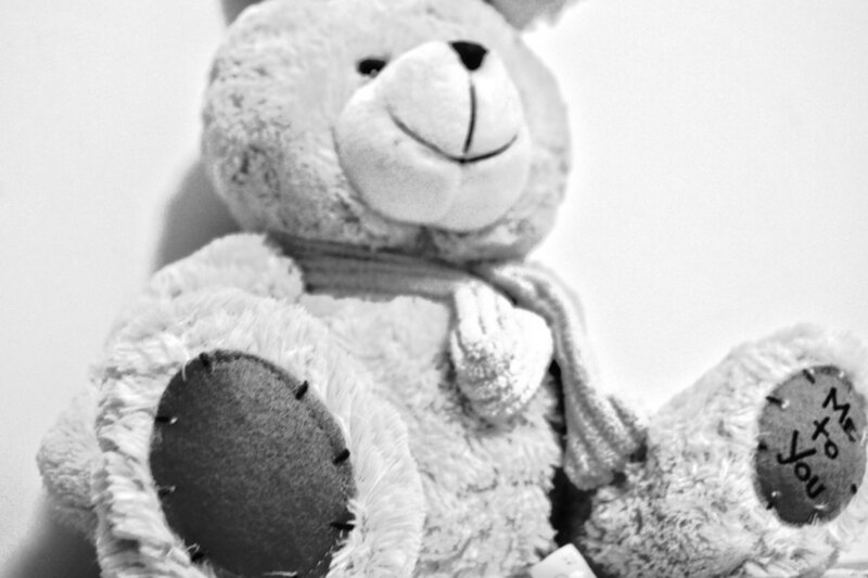 Stuffed Bear with Scarf
