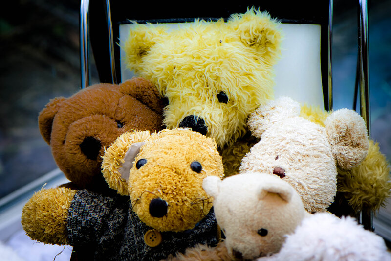 Stuffed Bears in Chair