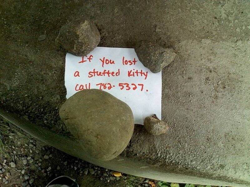 Stuffed Kitty Note