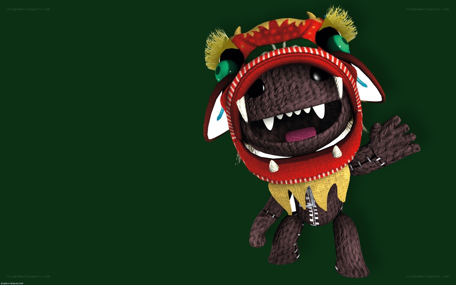 Stuffed monster character