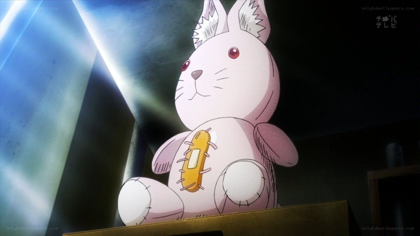 Stuffed rabbit with bandage