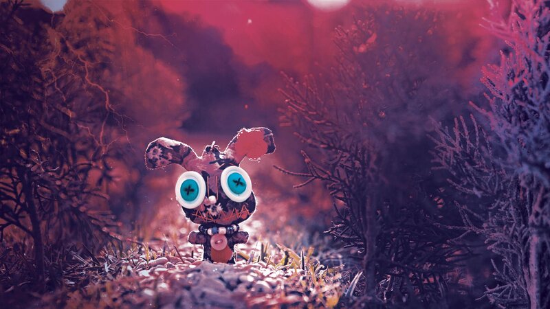 Stuffed Toy in Forest