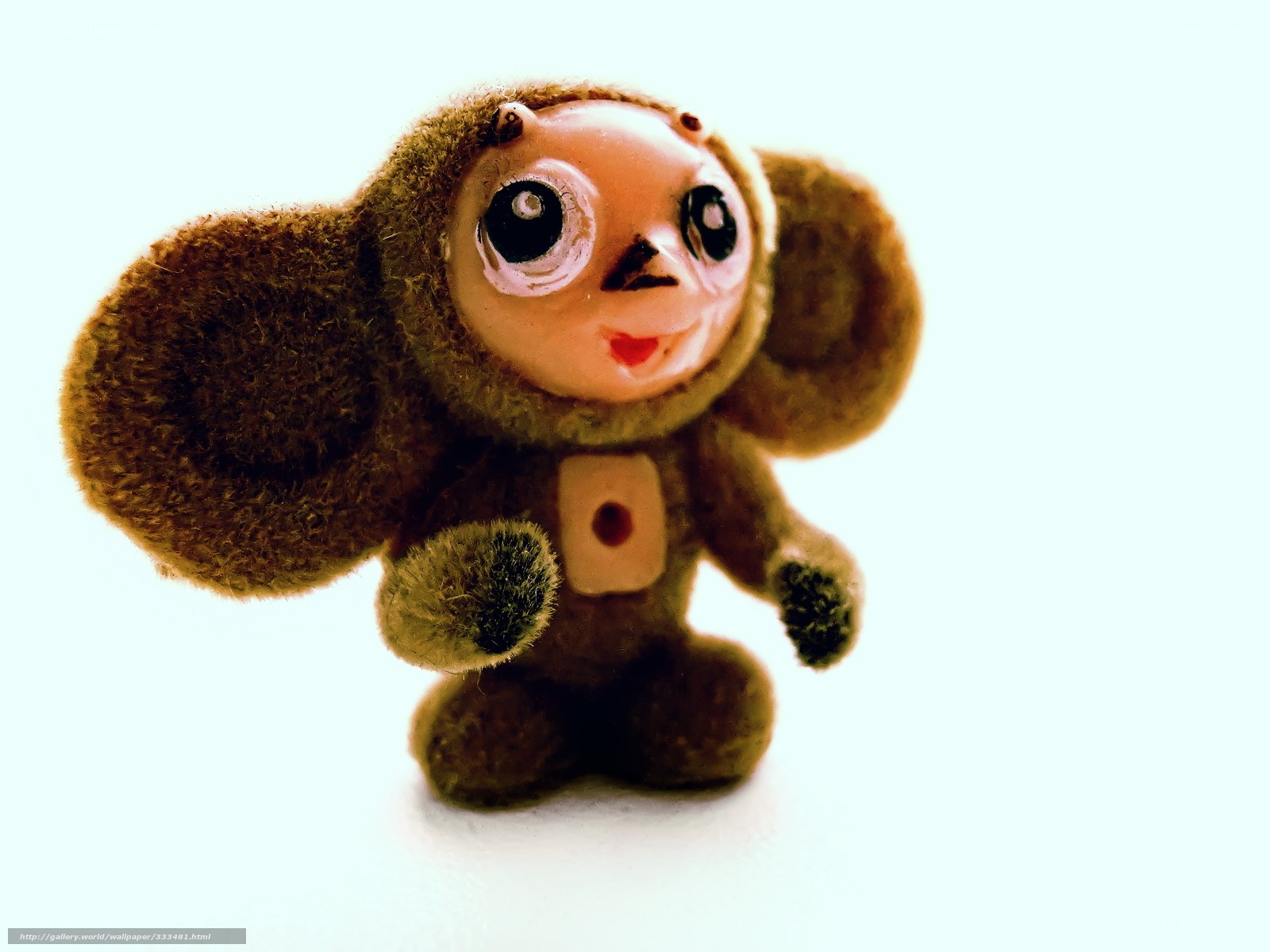 Stuffed toy with large eyes