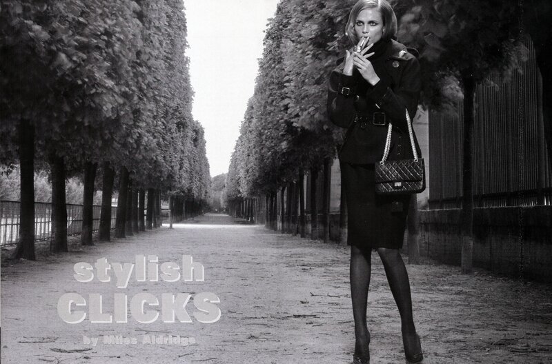 Stylish woman in park