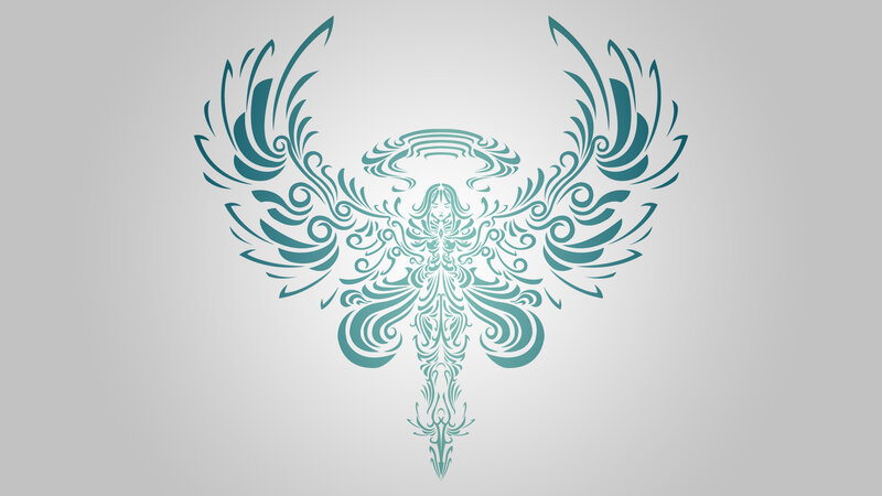 Stylized Angel Figure