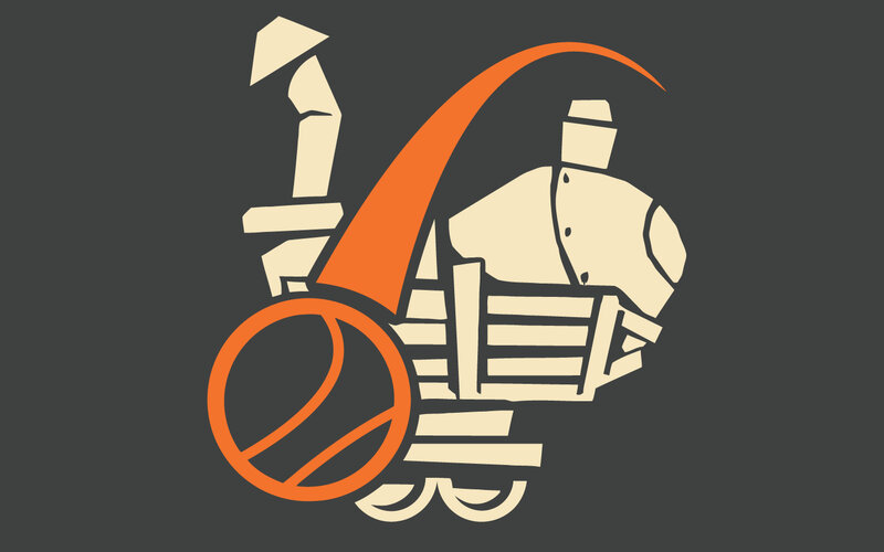 stylized baseball logo