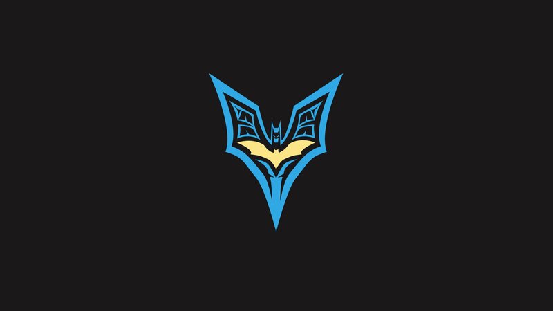 stylized bat symbol logo