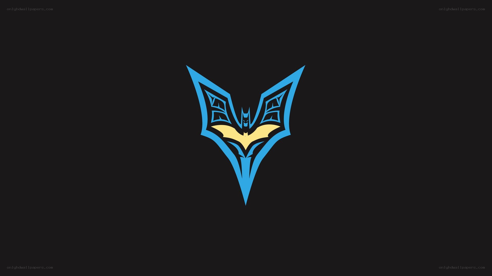 stylized bat symbol logo