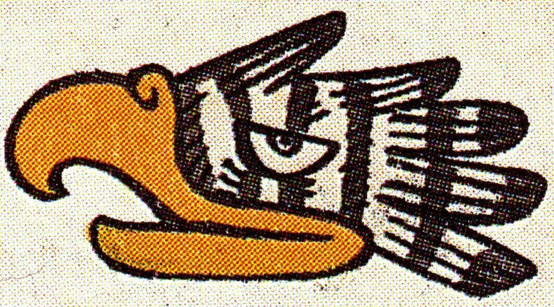 Stylized Bird Head — Yellow
