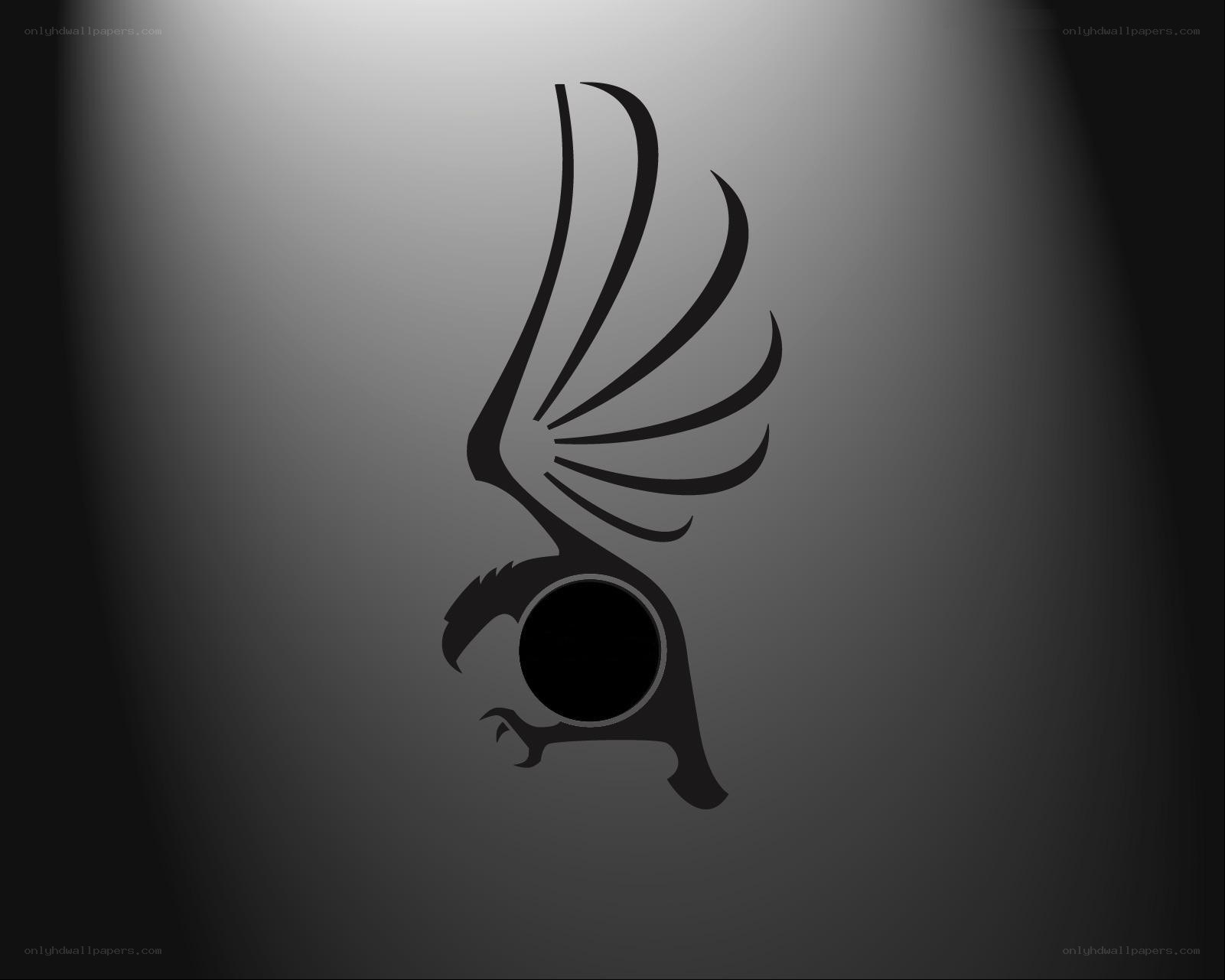 stylized bird logo design