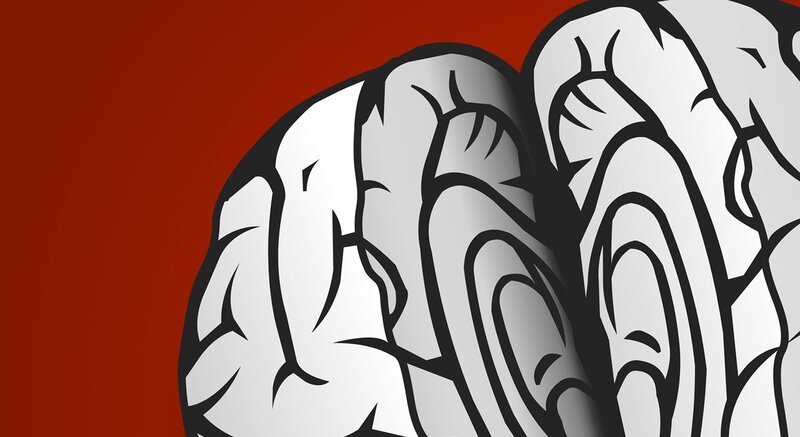 stylized brain illustration