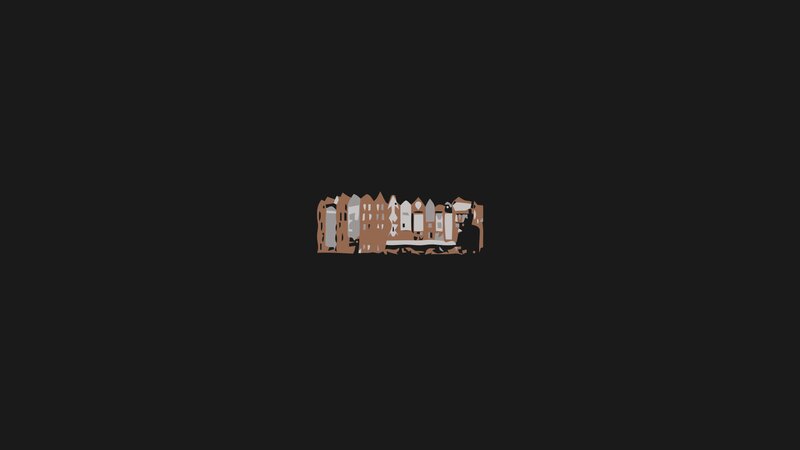Stylized Buildings — Black