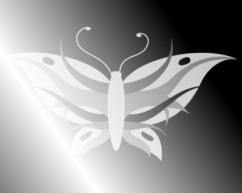 stylized butterfly silhouette