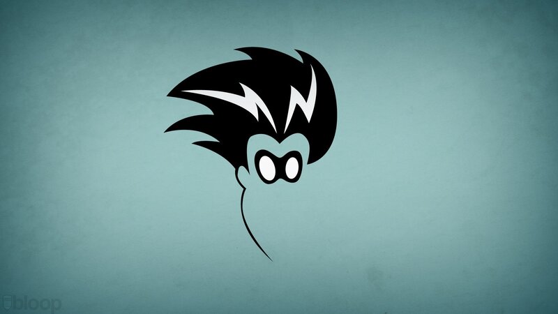 Stylized Character Head — Black