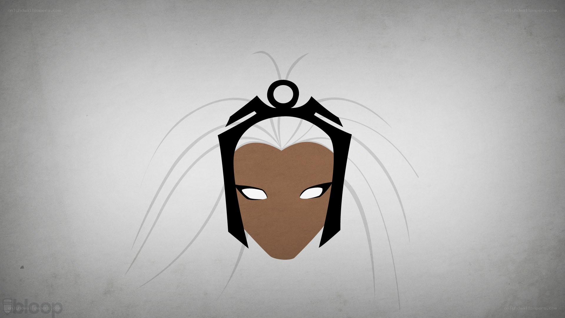 stylized character head logo