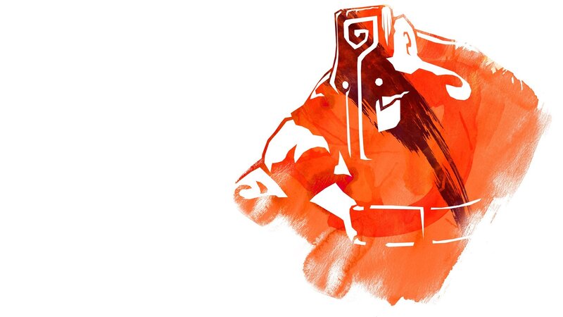 Stylized Character Head — Orange