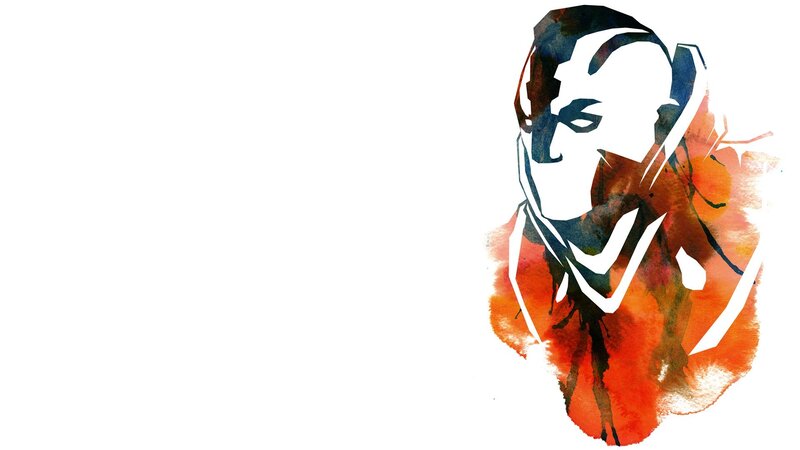 Stylized Character Portrait — White