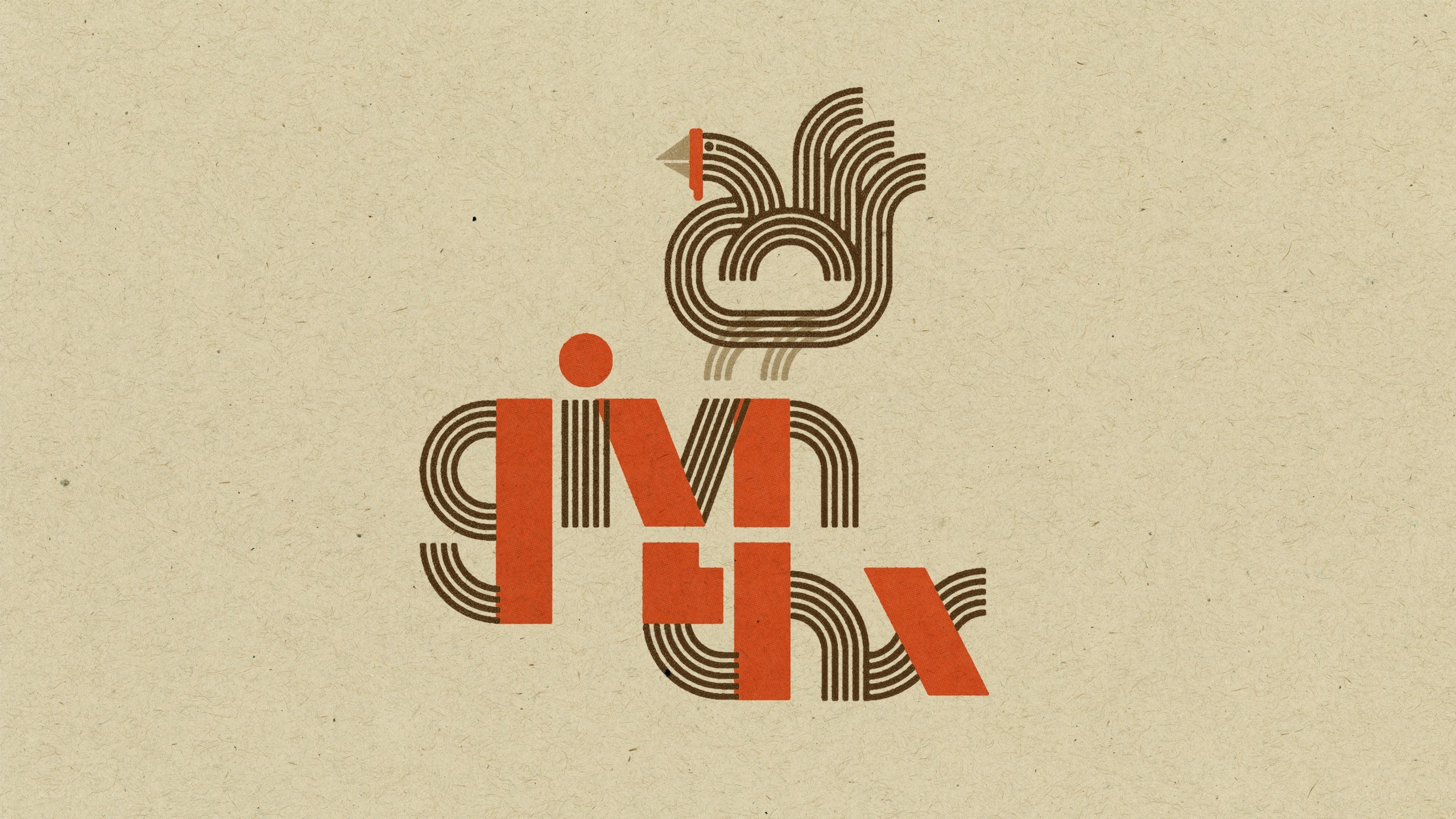 stylized chicken logo design